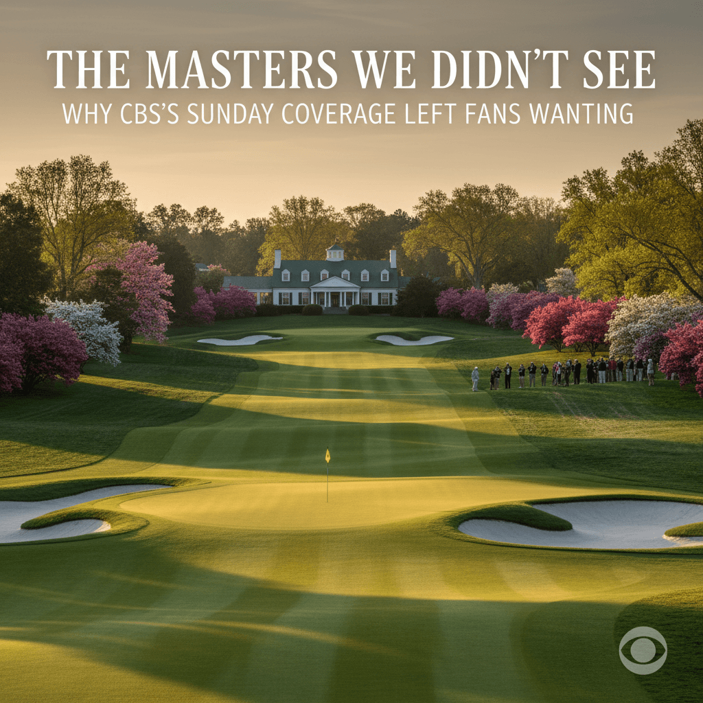The Masters We Didn't See: Why CBS's Sunday Coverage Left Fans Wanting