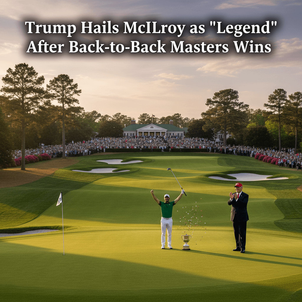 Trump Hails McIlroy as 'Legend' After Back-to-Back Masters Wins