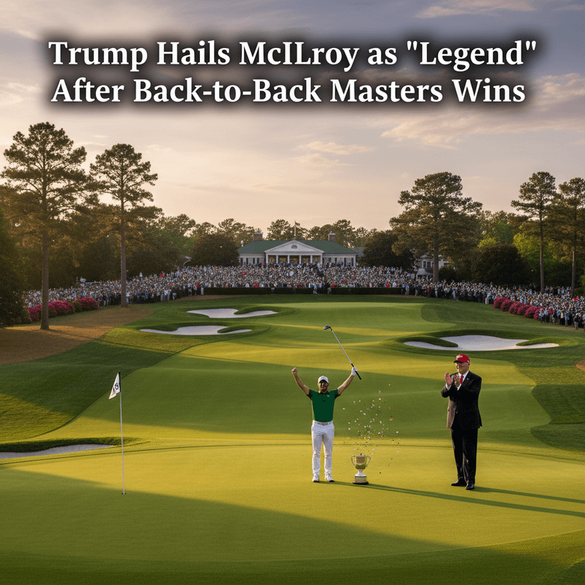 Trump Hails McIlroy as 'Legend' After Back-to-Back Masters Wins