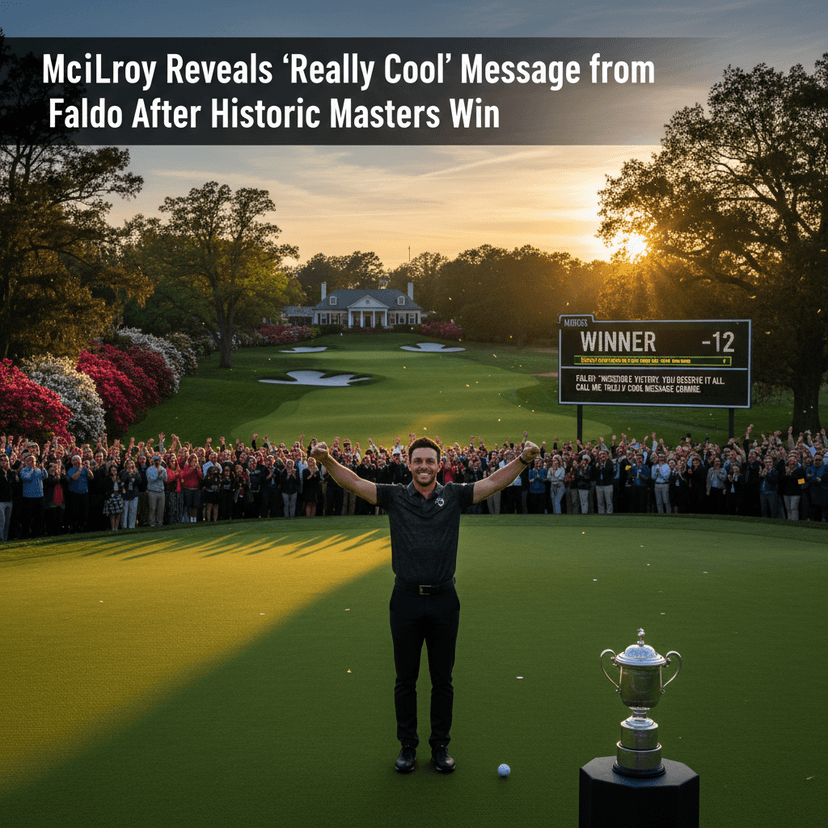 McIlroy Reveals 'Really Cool' Message from Faldo After Historic Masters Win