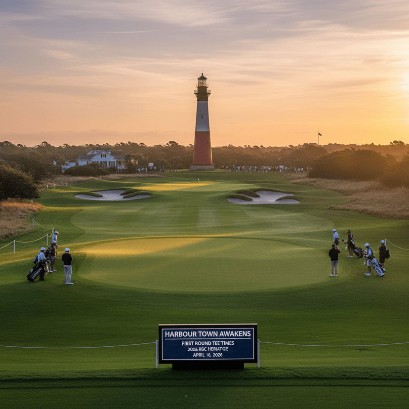 Harbour Town Awakens: First Round Tee Times Set for 2026 RBC Heritage