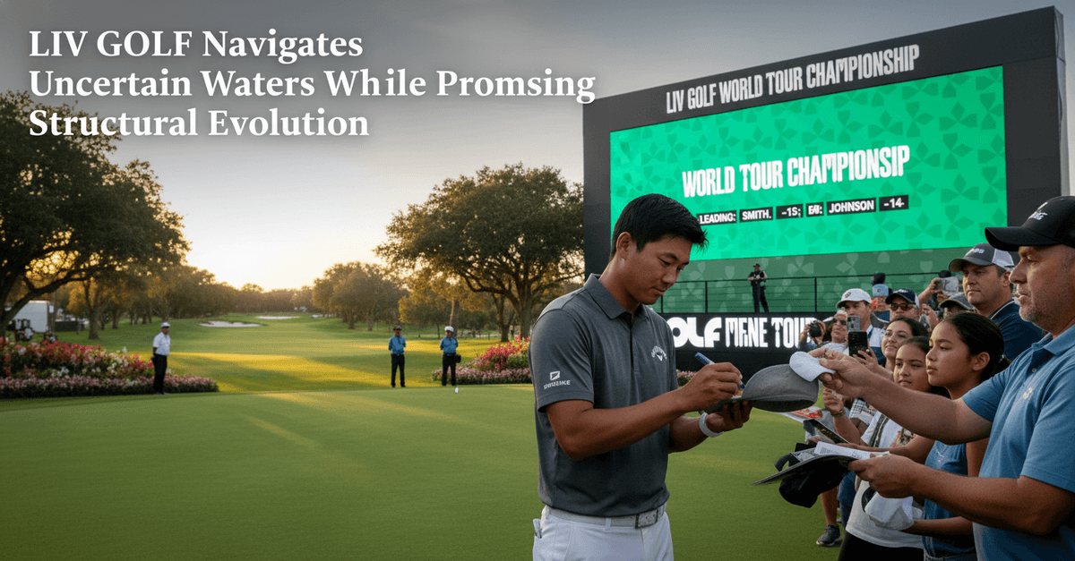 LIV Golf Navigates Uncertain Waters While Promising Structural Evolution