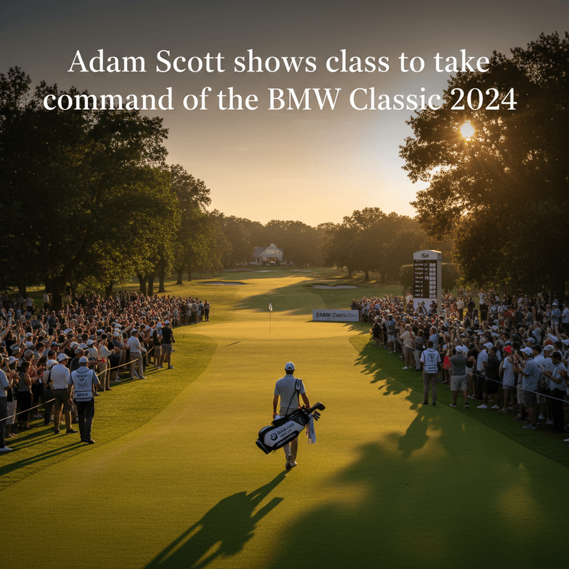 Adam Scott shows class to take command of the BMW Classic 2024