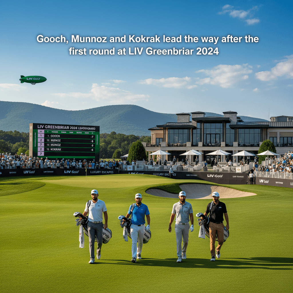 Gooch, Munoz and Kokrak lead the way after the first round at LIV Greenbriar 2024