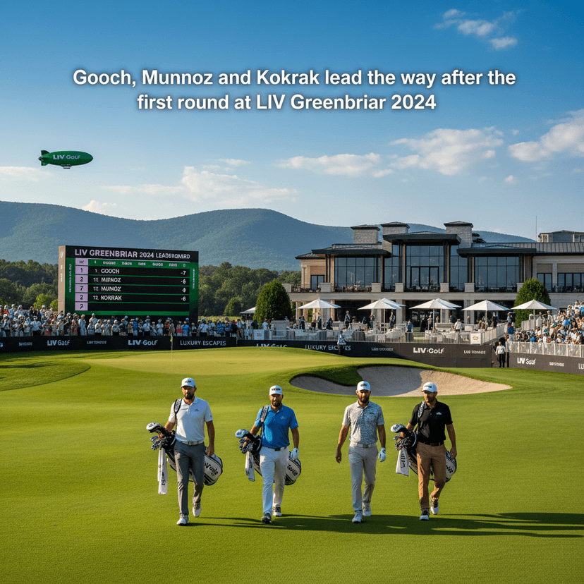 Gooch, Munoz and Kokrak lead the way after the first round at LIV Greenbriar 2024