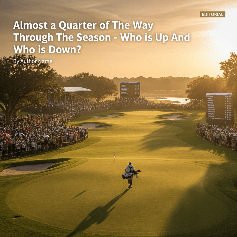 Almost a Quarter of The Way Through The Season - Who is Up And Who is Down?