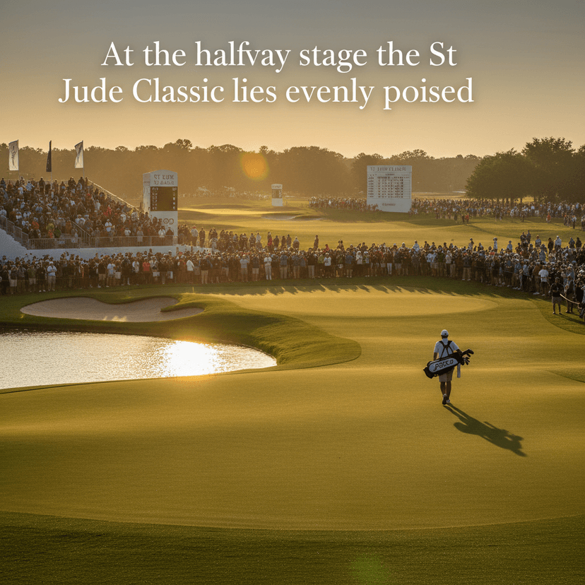 At the halfway stage the St Jude Classic lies evenly poised