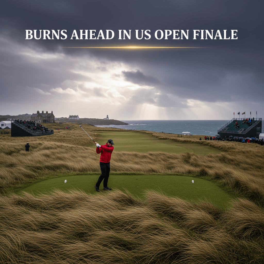 Burns Ahead in US Open Finale