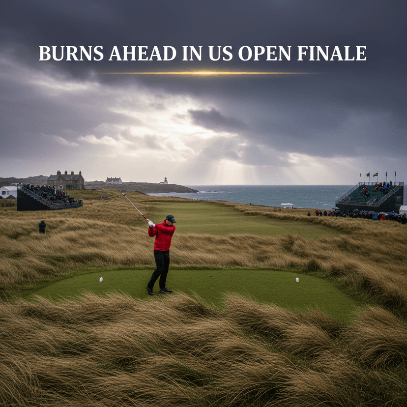 Burns Ahead in US Open Finale