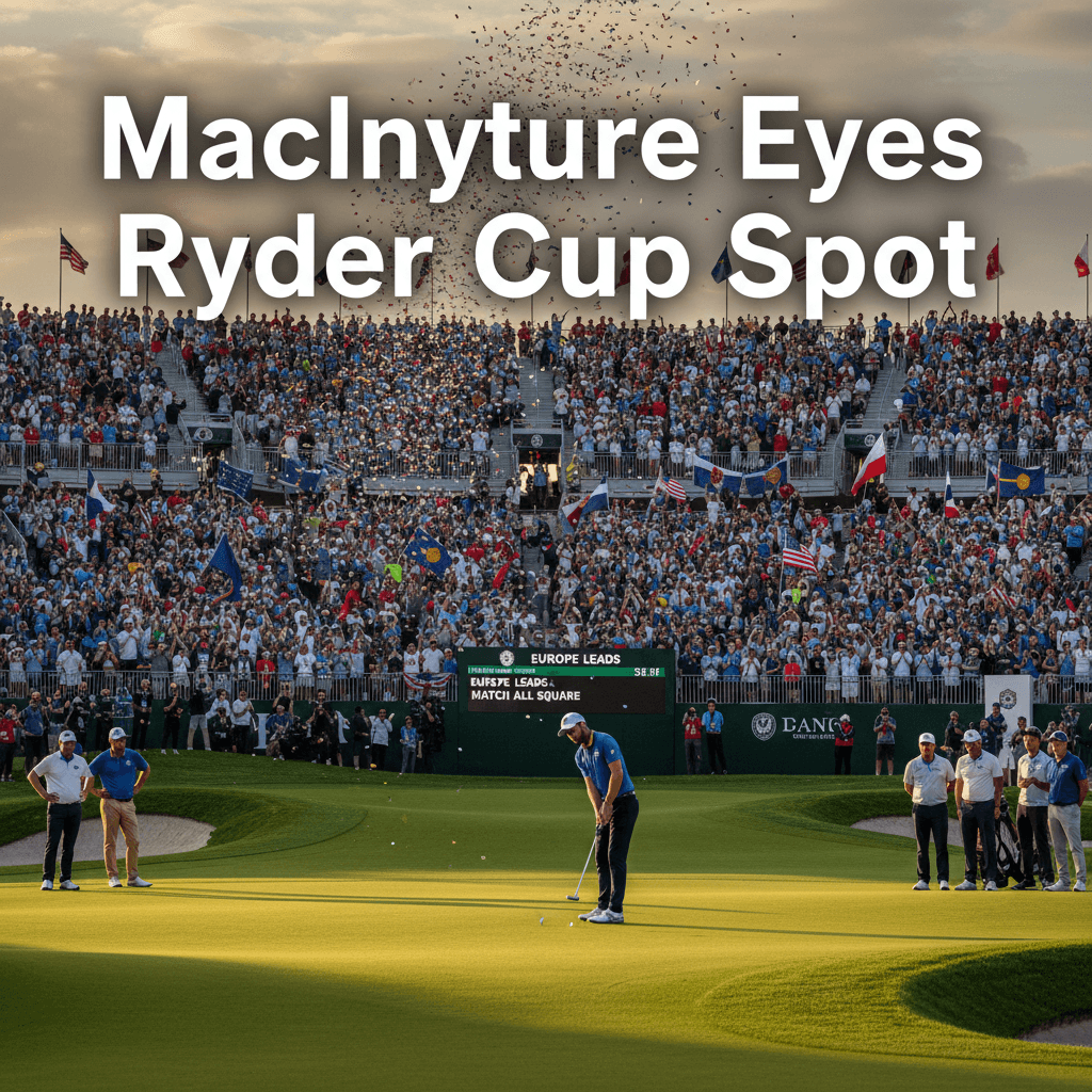 MacIntyre Eyes Ryder Cup Spot