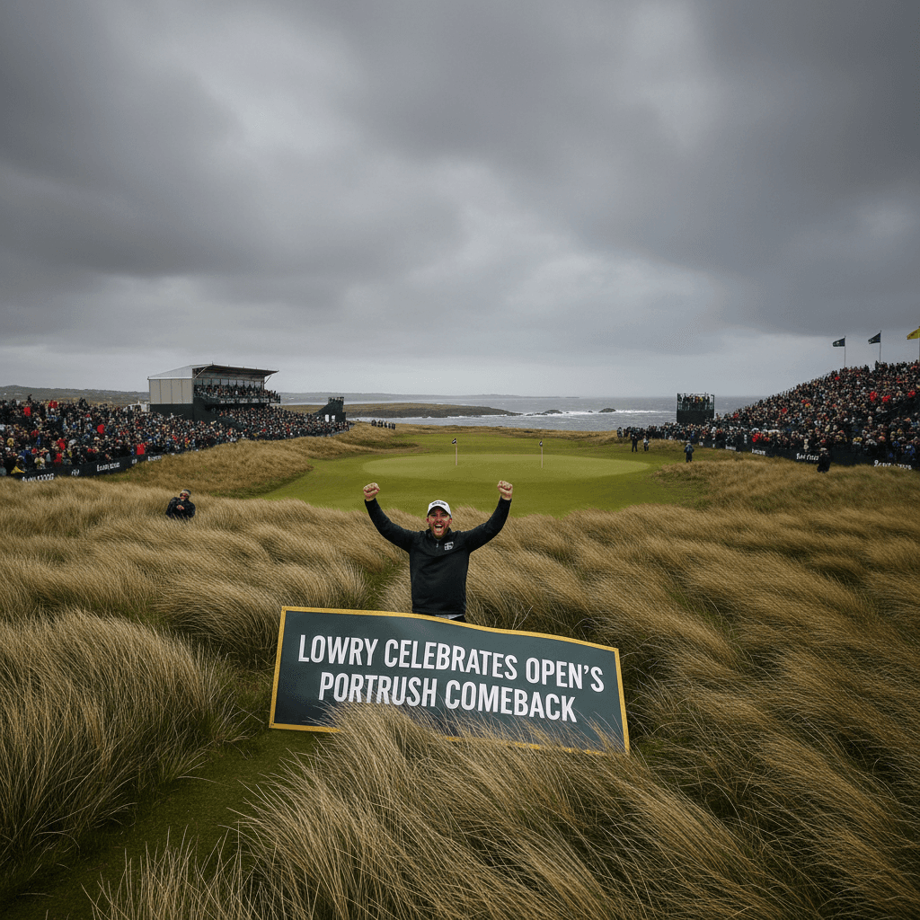 Lowry Celebrates Open's Portrush Comeback