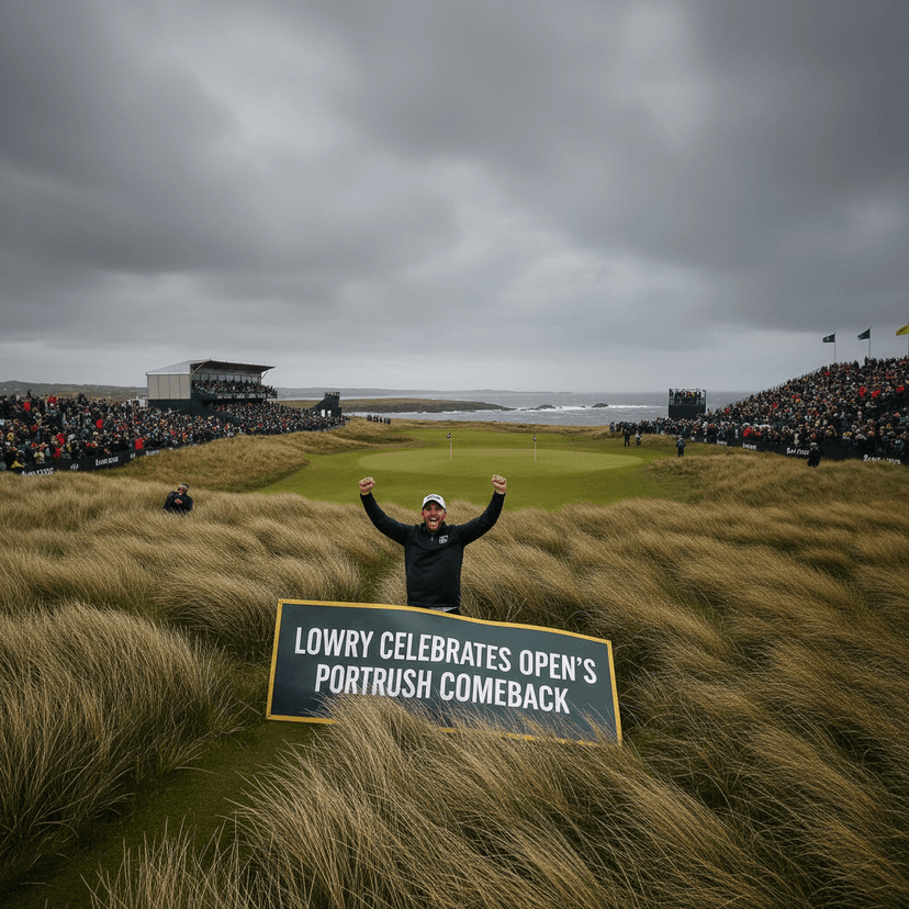 Lowry Celebrates Open's Portrush Comeback
