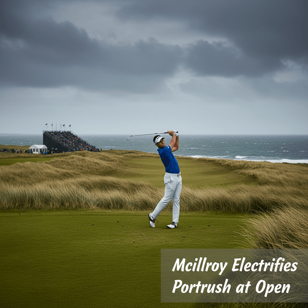 McIlroy electrifies Portrush at Open