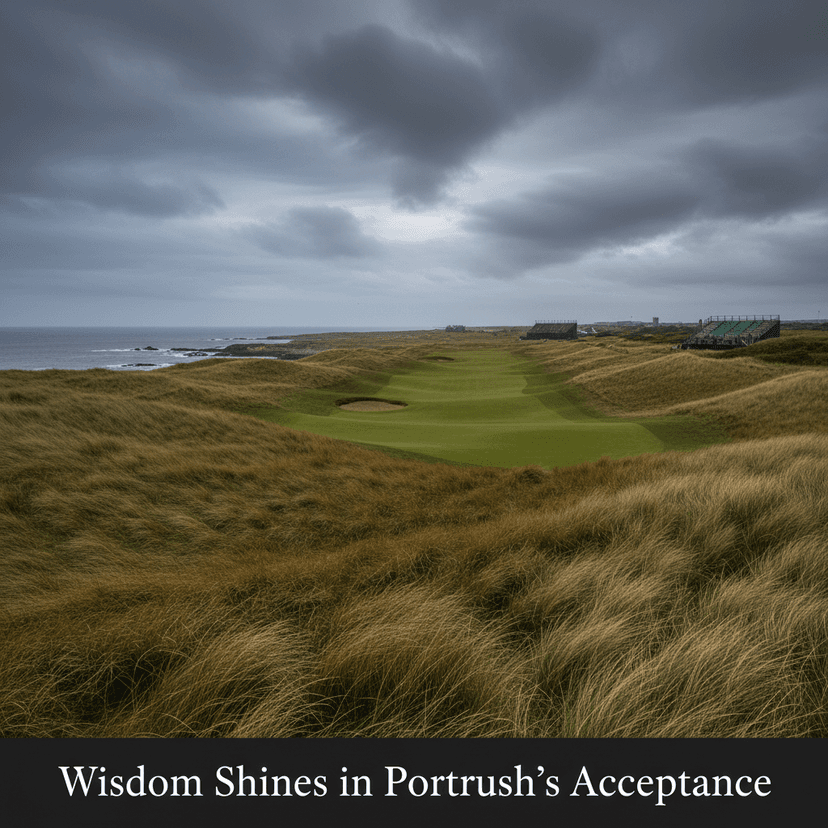 Wisdom Shines in Portrush's Acceptance