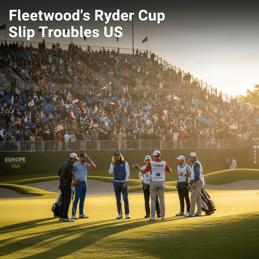 Fleetwood's Ryder Cup Slip Troubles US