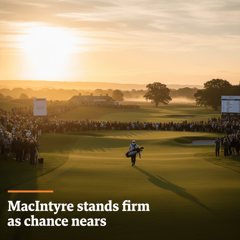 MacIntyre stands firm as chance nears