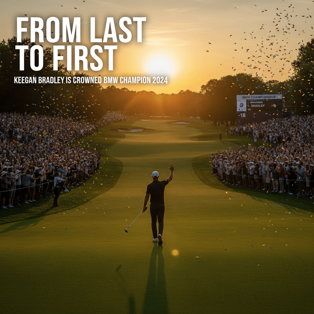 From last to first, Keegan Bradley is crowned BMW Champion 2024