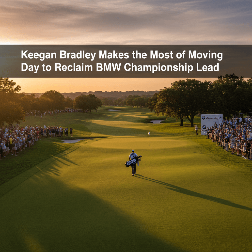 Keegan Bradley makes the most of moving day to reclaim BMW Championship lead