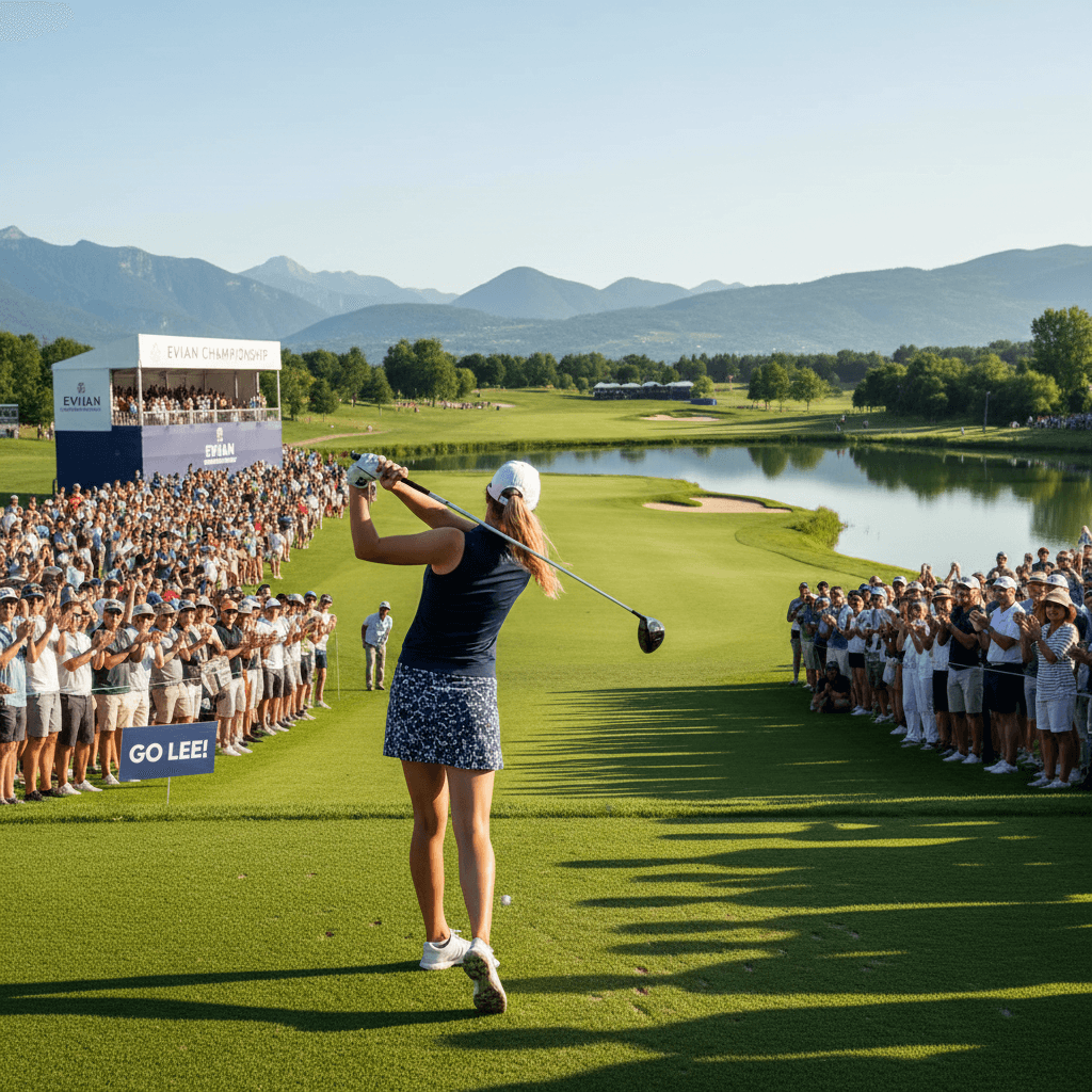 Lee leads at Evian Championship