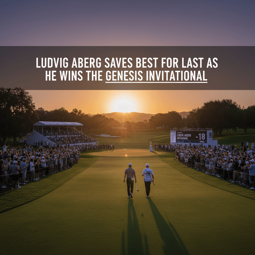 Ludvig Aberg Saves Best For Last As He Wins The Genesis Invitational