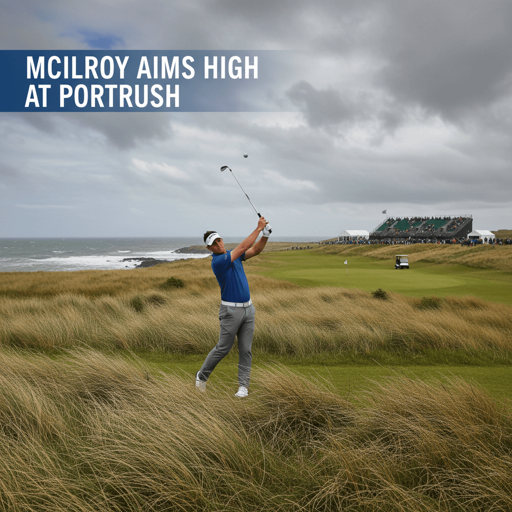 McIlroy Aims High at Portrush