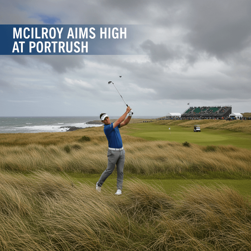 McIlroy Aims High at Portrush