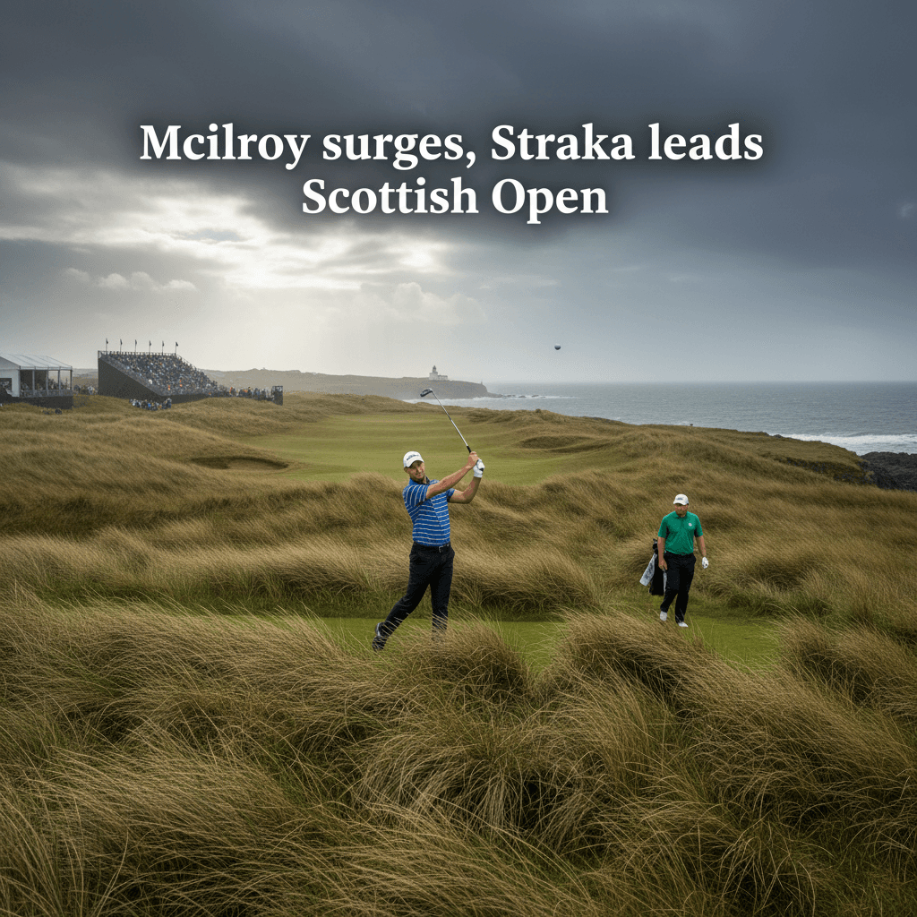 McIlroy surges, Straka leads Scottish Open