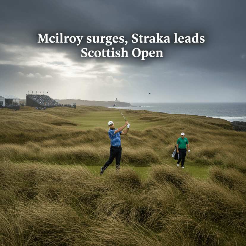 McIlroy surges, Straka leads Scottish Open