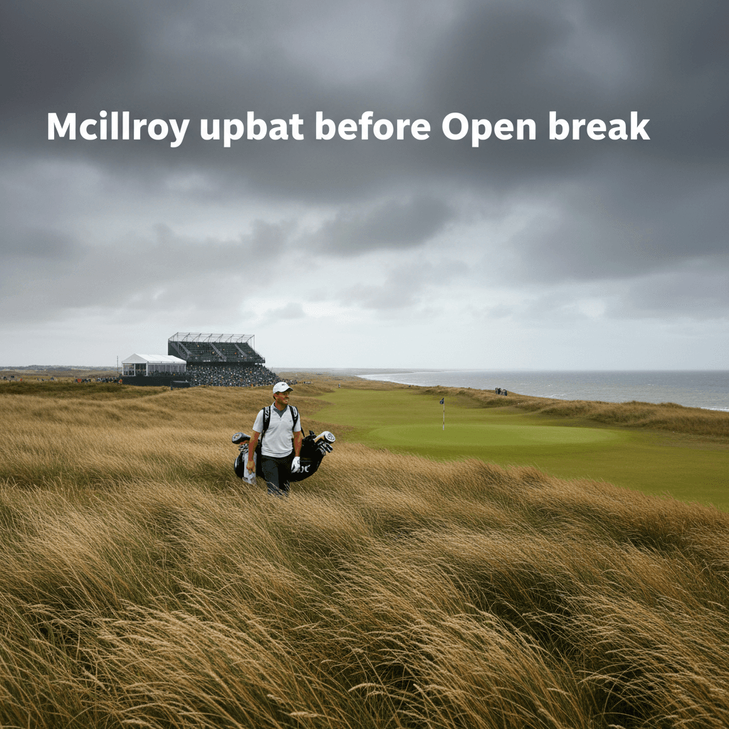 McIlroy upbeat before Open break