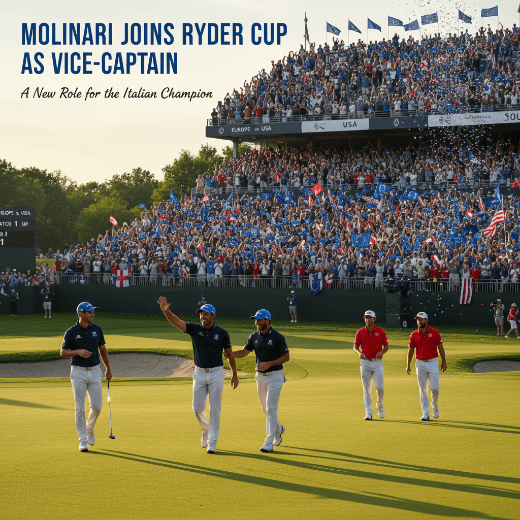 Molinari joins Ryder Cup as vice-captain