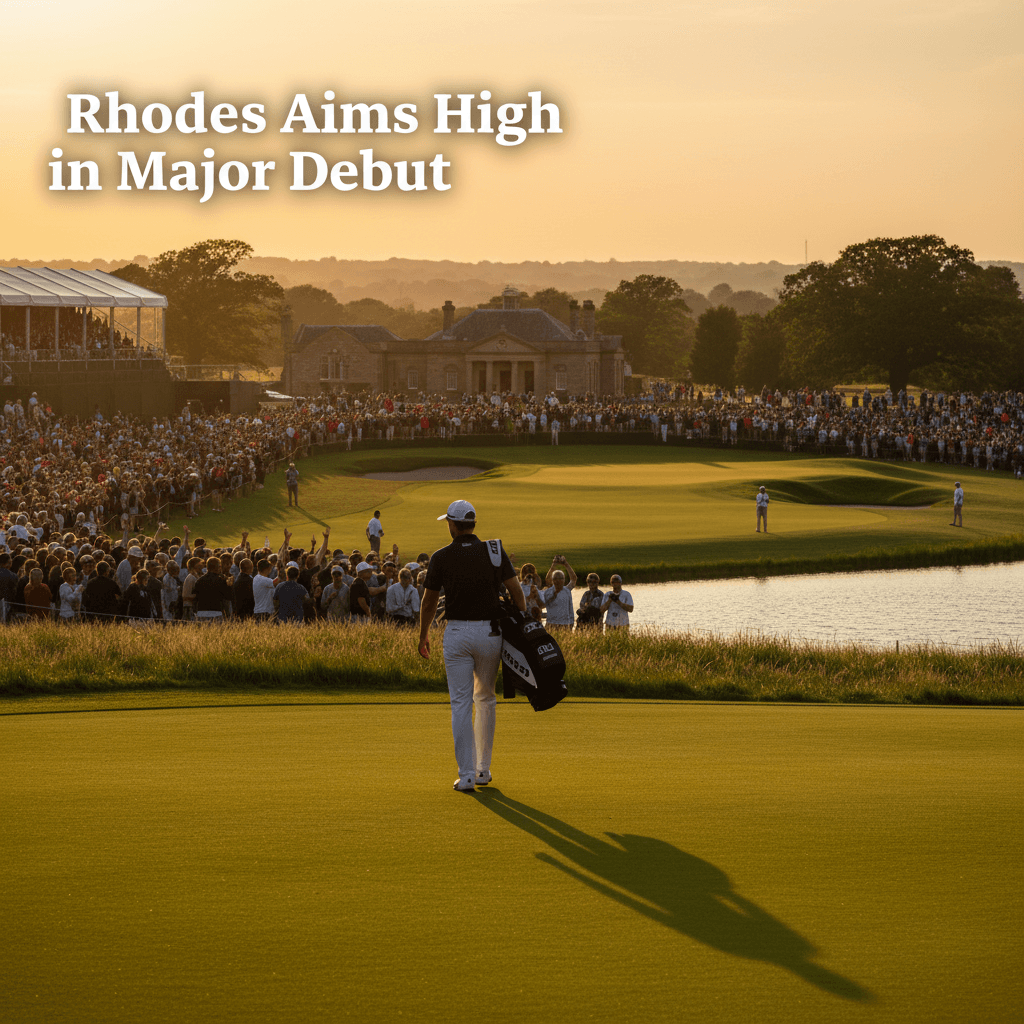 Rhodes Aims High in Major Debut