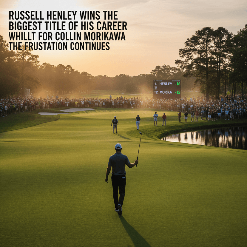 Russell Henley Wins the Biggest Title of His Career Whilst for Collin Morikawa the Frustration Continues