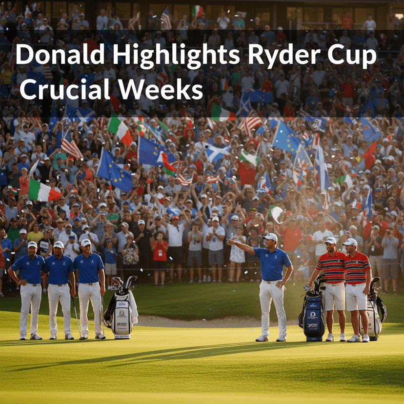 Donald Highlights Ryder Cup Crucial Weeks