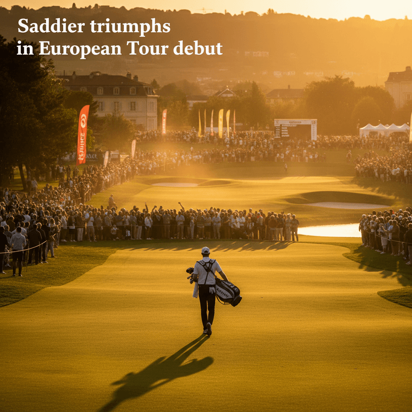 Saddier triumphs in European Tour debut