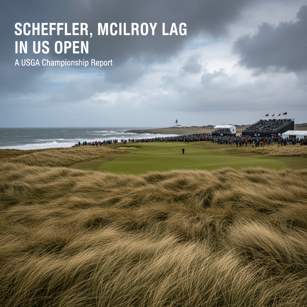 Scheffler, McIlroy lag in US Open