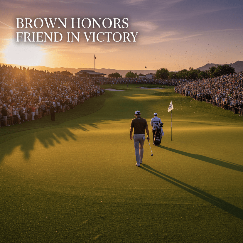 Brown Honors Friend in Victory