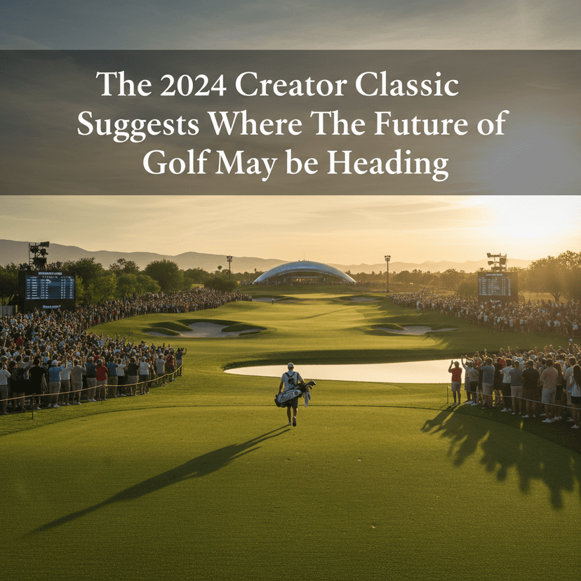 The 2024 Creator Classic Suggests Where The Future of Golf May be Heading