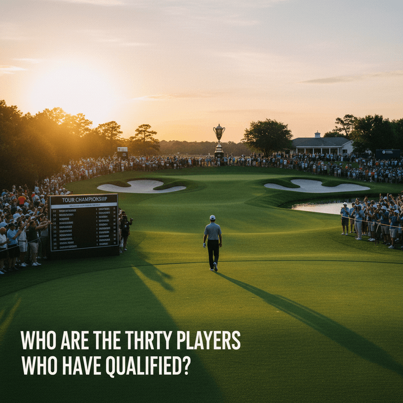 Who are the thirty players who have qualified for the Tour Championship?