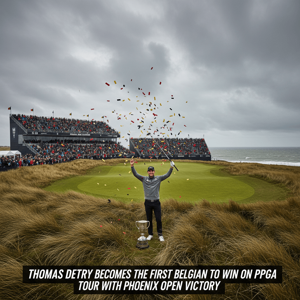 Thomas Detry becomes the first Belgian to win on the PGA Tour with Phoenix Open victory