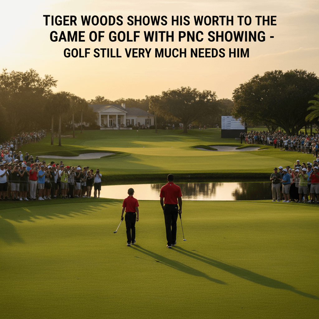 Tiger Woods Shows His Worth to the Game of Golf with PNC Showing - Golf still very much Needs Him