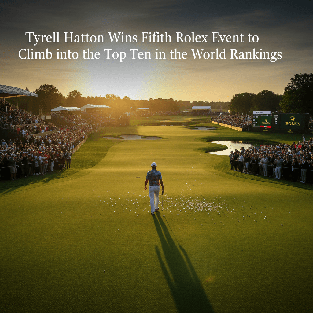 Tyrell Hatton Wins Fifth Rolex Event to Climb into the Top Ten in the World Rankings
