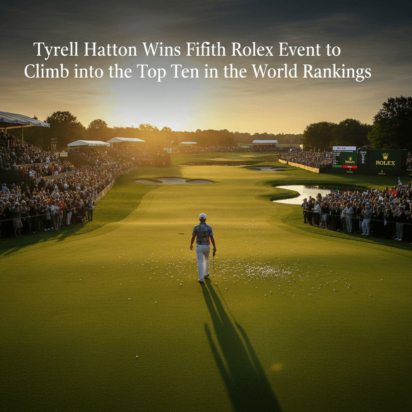 Tyrell Hatton Wins Fifth Rolex Event to Climb into the Top Ten in the World Rankings