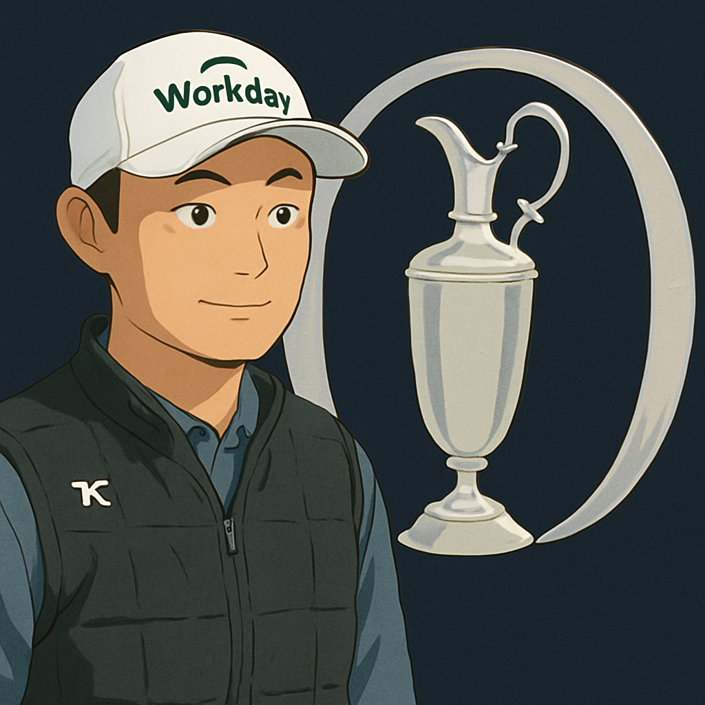 China's Handsome Star Plays with Scheffler